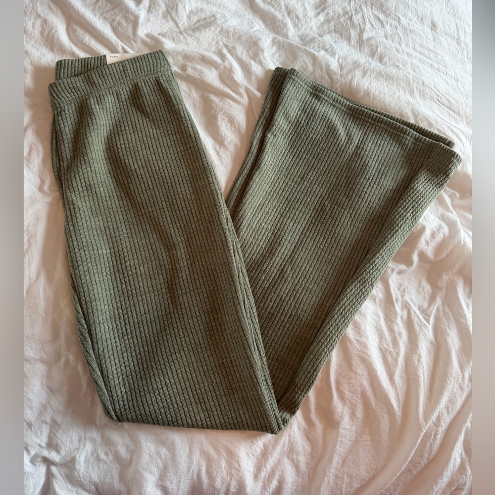 american eagle ribbed flare pants